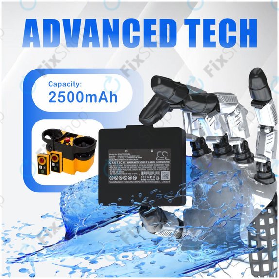 Battery for Hetronic, 2500mAh, Ni-MH, 3.6V, RHE3620KG, HQ