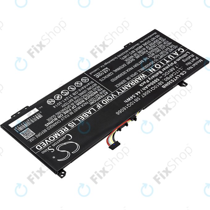 Battery for Lenovo Air 14, Flex 6, Ideapad 530, Yoga 530, 5800mAh, Li-Pol, 7.68V, L17C4PB0, HQ