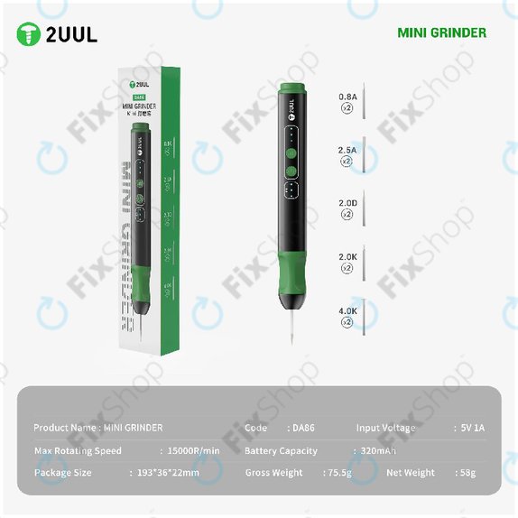 Mini Grinder, Precision, 2UUL DA86