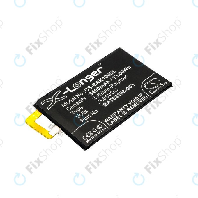 Battery for Blackberry Keyone, 3400mAh, Li-Pol, 3.85V, BAT63108-003, HQ