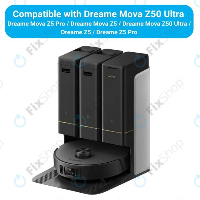 Replacement set for Dreame Mova Z50 Ultra, Z5, Z5 Pro (2x Main brush, 4x Filter, 4x Side brush, 4x Mop cloth, 4x Side mop cloth, 4x Dust bag)