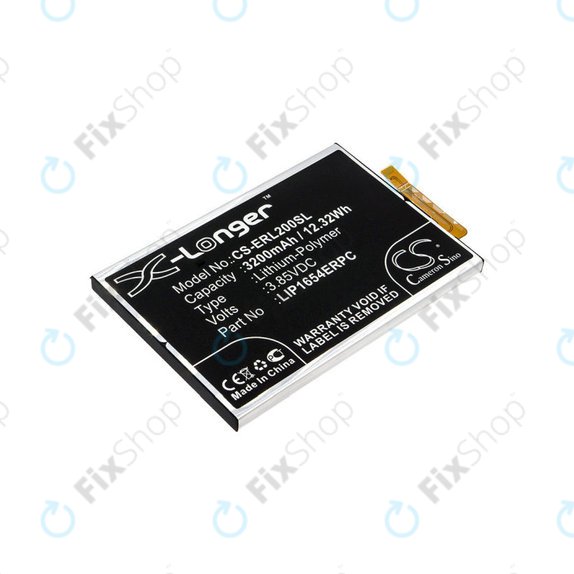 Battery for Sony Xperia L2, Sony H3311, 3200mAh, Li-Pol, 3.85 V, LIP1654ERPC, HQ