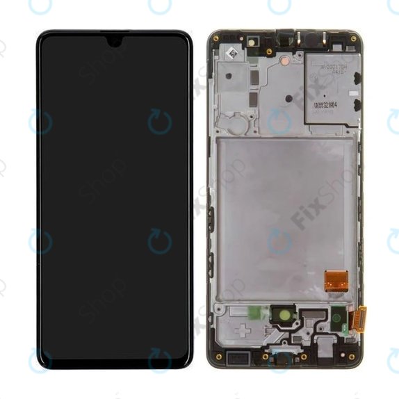 Samsung Galaxy A41 A415F - LCD Display + Touch Screen + Frame (Prism Crush Black) - GH82-22860A, GH82-23019A Genuine Service Pack
