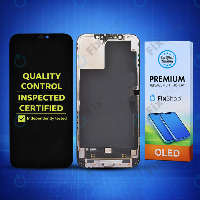 Display Hard OLED for iPhone 12 Pro Max, Touch Screen with Frame, FixPremium