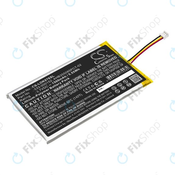 Battery for Logitech G913, G913 TKL, G915, G915TKL, 1500mAh, Li-Pol, 3.7V, 533-000152, HQ