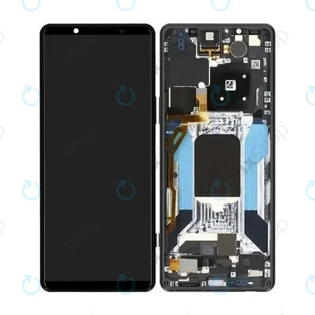 Sony Xperia 5 IV XQ-CQ54 - LCD Display + Touch Screen + Frame (Black) - A5050962A Genuine Service Pack