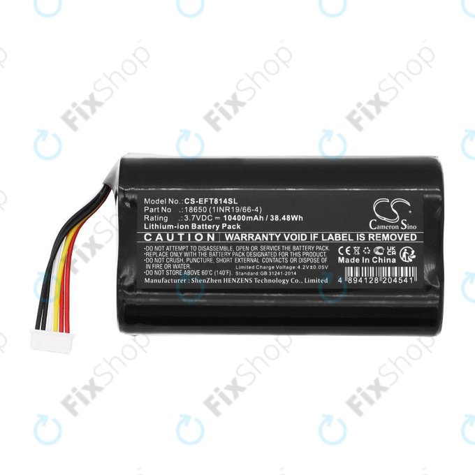 Battery for Eufy Cam 2 Pro, T8140r, 10400mAh, Li-Ion, 3.7V, 18650 (1INR19/66-4), HQ