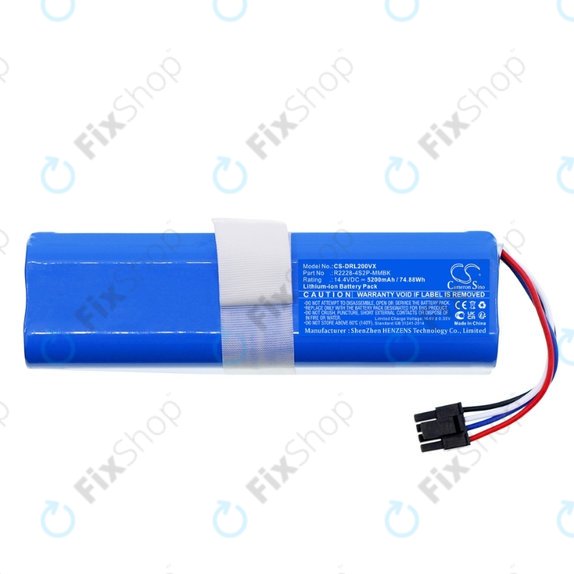 Xiaomi Dreame Bot L10s Ultra Gen2 - Battery P2150-4S2P-KLYEV, R2228-4S2P-MMBK 14.4V Li-Ion 5200mAh HQ