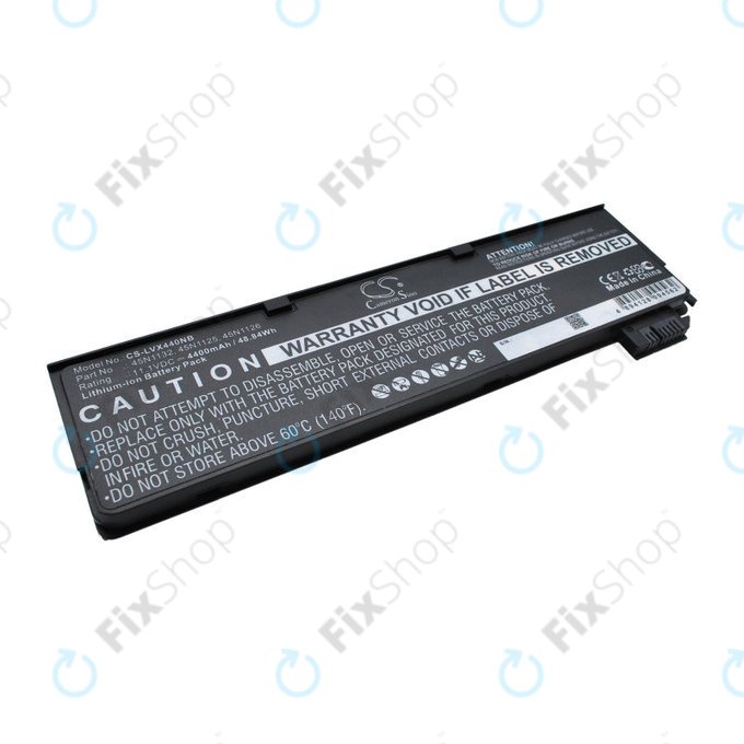 Battery for Lenovo ThinkPad X240, X250, X260, S440, T440, T550, T560, 4400mAh, Li-Ion, 11.1V, 45N1132, HQ