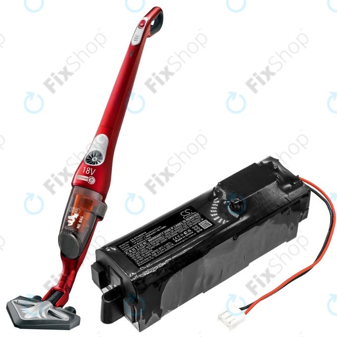 Rowenta Air Force Extreme RH-series, Tefal TY-series - Battery RS-RH5273, MISRH5273-01 Li-Ion 18.5V 2600mAh HQ