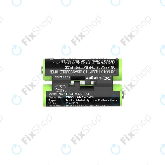 Battery for Garmin Oregon 600, 650, Astro 320, 430 Striker 4, 2000mAh, Ni-MH, 2.4V, 010-11874-00, HQ