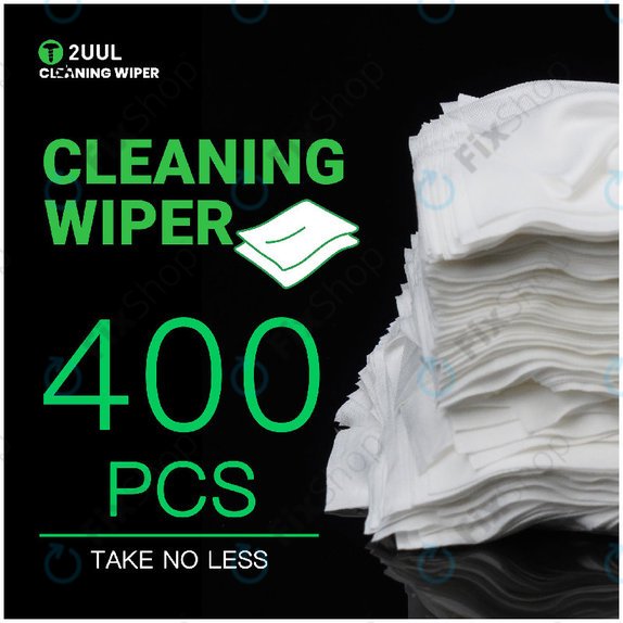 Glass Cleaning Wipers, Lint-Free, 2UUL CL05, 4x100pcs/Box