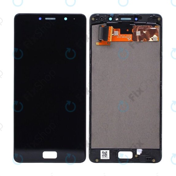 Lenovo P2 P2a42 - LCD Display + Touch Screen + Frame (Black) TFT