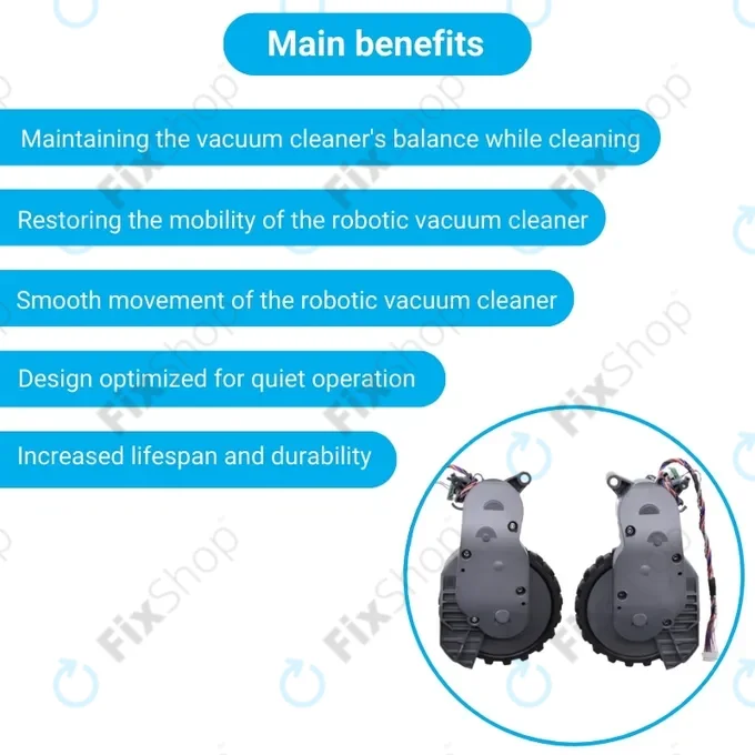 Xiaomi Roborock S5 Max, S6 Pure, S7 - Left & Right Wheel with Engine (Grey)