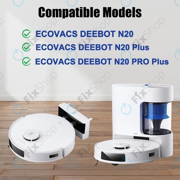 Mop Cloth, 2pcs for Ecovacs Deebot N20, N20 Plus, N20 Pro Plus