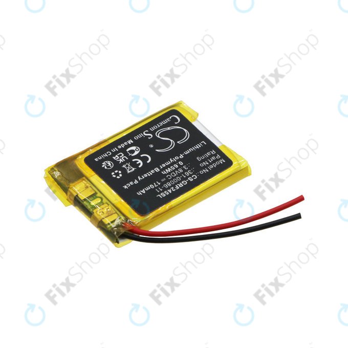 Battery for Garmin Forerunner 245, Forerunner 245 Music, 170mAh, Li-Pol, 3.8V, 361-00086-11, HQ