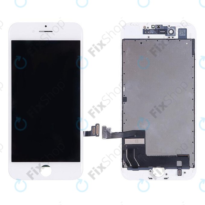 Display for iPhone 7, White, Touch Screen with Frame