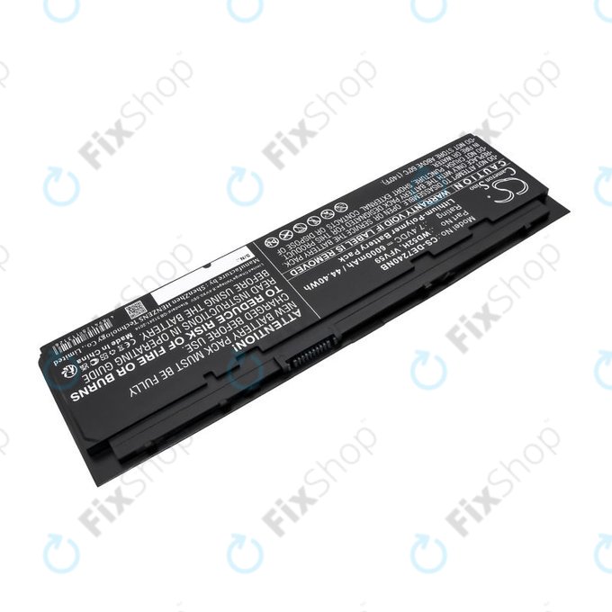 Battery for Dell Latitude E7240, 7250, 12, 6000mAh, Li-Pol, 7.4V, VFV59, HQ