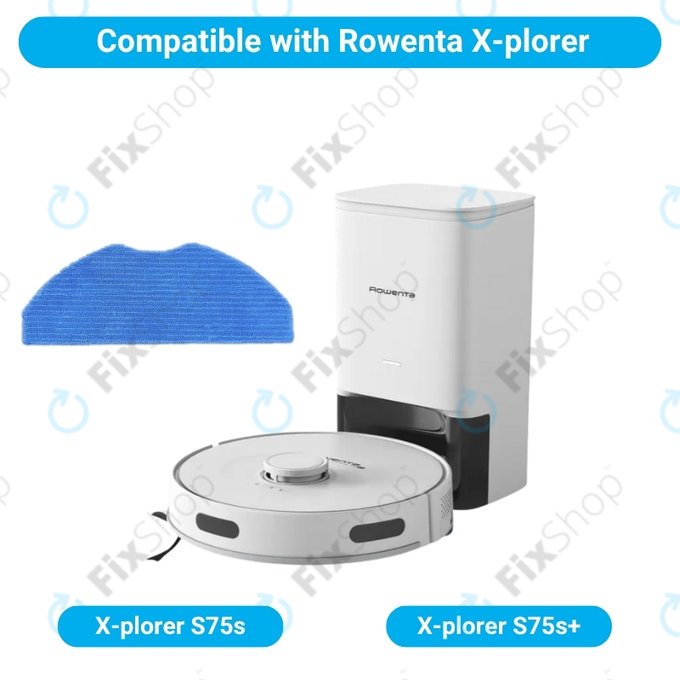 Mop Cloth, 2pcs for Rowenta X-plorer S75s, S75s+