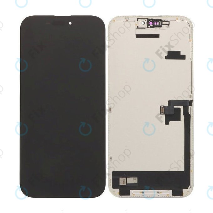 Display Soft OLED 120Hz for iPhone 16 Pro, Touch Screen with Frame, FixPremium PRO