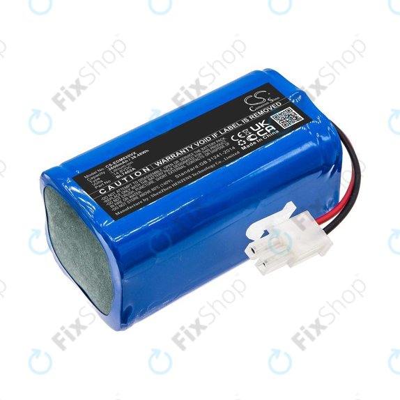 Battery for Ecovacs Deebot M82, Tesla RoboStar T50, T60, T80 Pro, 2600mAh, Li-Ion, 14.8V, BL7402A, HQ