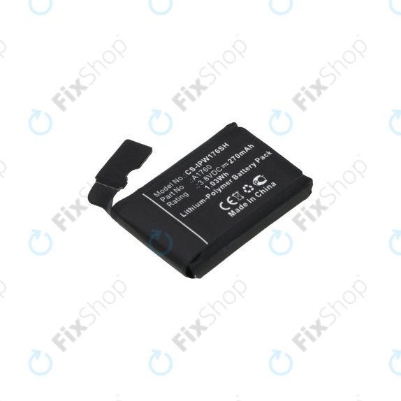 Battery for Apple Watch 2 38 mm, 270mAh, Li-Pol, 3.8 V, A1760, HQ