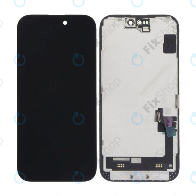 Display Soft OLED for iPhone 15, Touch Screen with Frame, DIAGNOSTIC