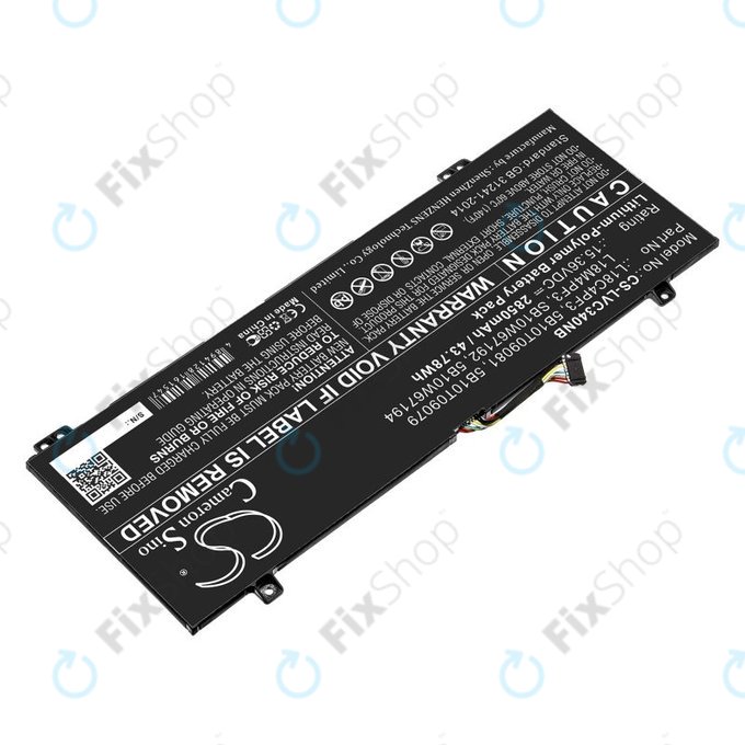 Battery for Lenovo Ideapad C340, Ideapad Flex, 2850mAh, Li-Pol, 15.36V, L18C4PF3, HQ