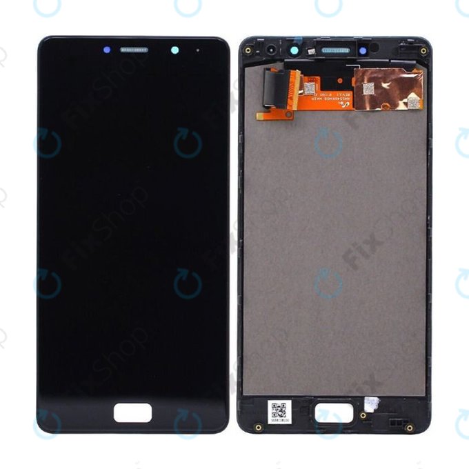 Lenovo P2 P2a42 - LCD Display + Touch Screen + Frame (Black) TFT