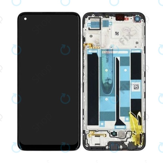 Realme 8 RMX3085 - LCD Display + Touch Screen + Frame (Cyber Black) - 4906919 Genuine Service Pack