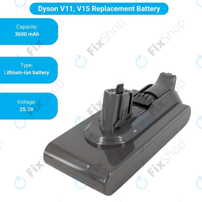 Dyson V11, V15, V15s, Outsize - Battery SV15, SV18, 970938-01 Li-Ion 25.2V 3600mAh