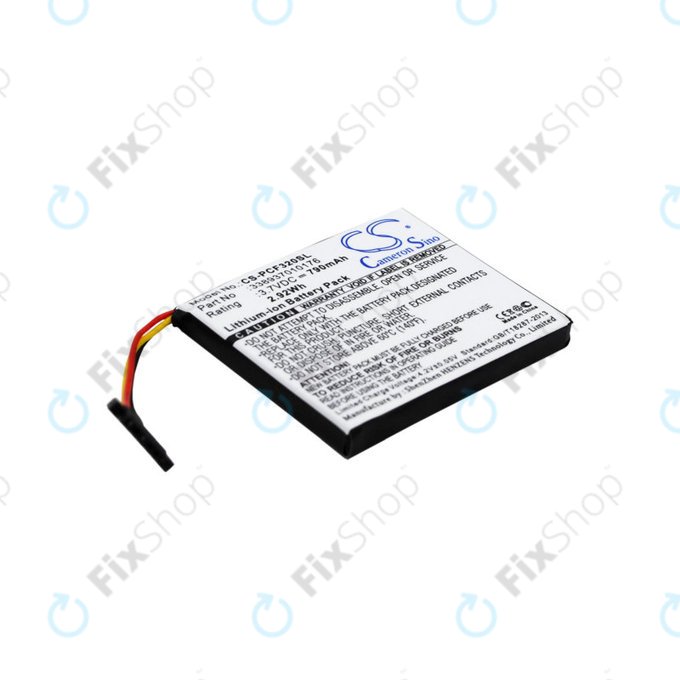 Battery for Pioneer AVIC-F320BT, 790mAh, Li-Ion, 3.7V, 338937010176, HQ