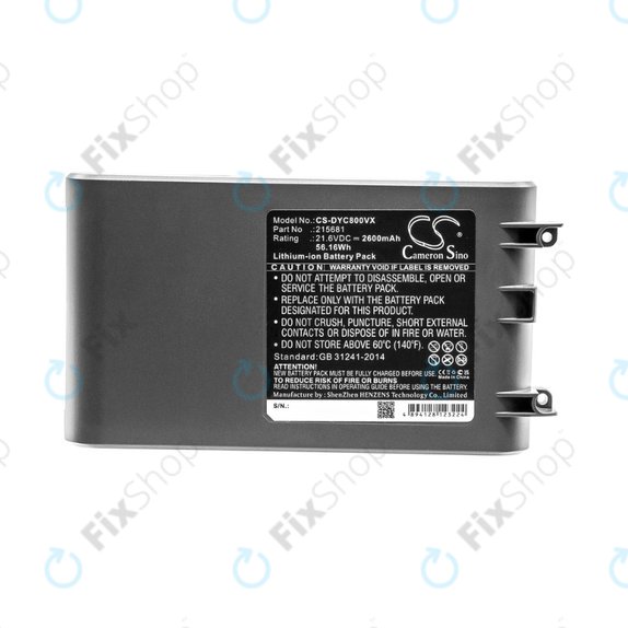 Dyson V8 - Battery 215681, PM8-US-HFB1497A Li-Ion 21.6V 2600mAh HQ