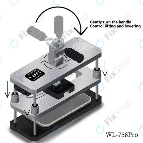 Wylie WL-758 Pro - Heated Press for Screen and Back Cover Repair, 220V, EU