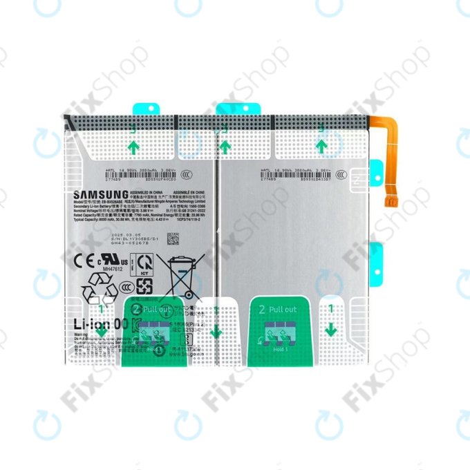 Samsung Galaxy Tab S10 Lite X400, X406, S10 FE X520, X526 - Battery EB-BX526ABE 8000mAh - GH82-37144A Genuine Service Pack