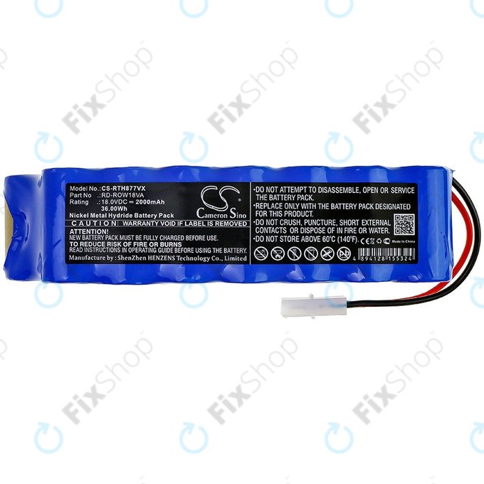 Rowenta Air Force Extreme - Battery RD-ROW18VA Ni-MH 18.0V 2000mAh HQ