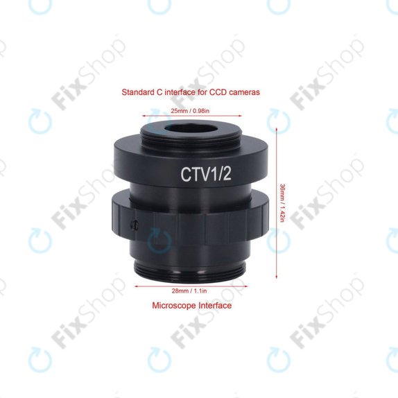 CTV Adapter 1/2" C-Mount for Microscope