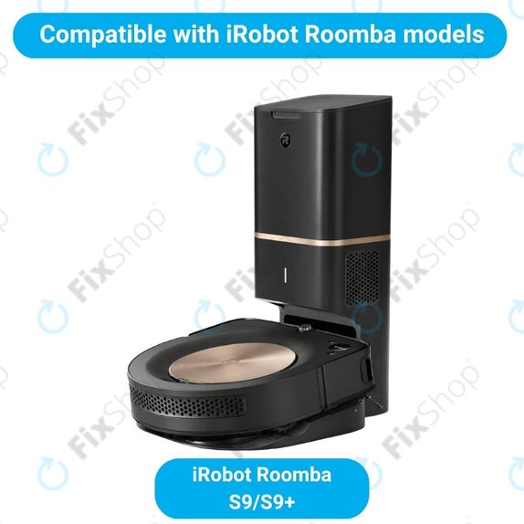 Replacement set for iRobot Roomba S9, S9+ (2 pairs of Main brushes, 4x Filter, 4x Side brush)
