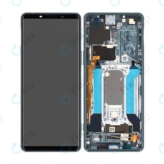 Sony Xperia 5 III - LCD Display + Touch Glass + Frame (Green) - A5033716A Genuine Service Pack