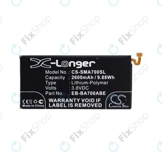 Samsung Galaxy A7 A700F - Battery EB-BA700ABE 2600mAh HQ