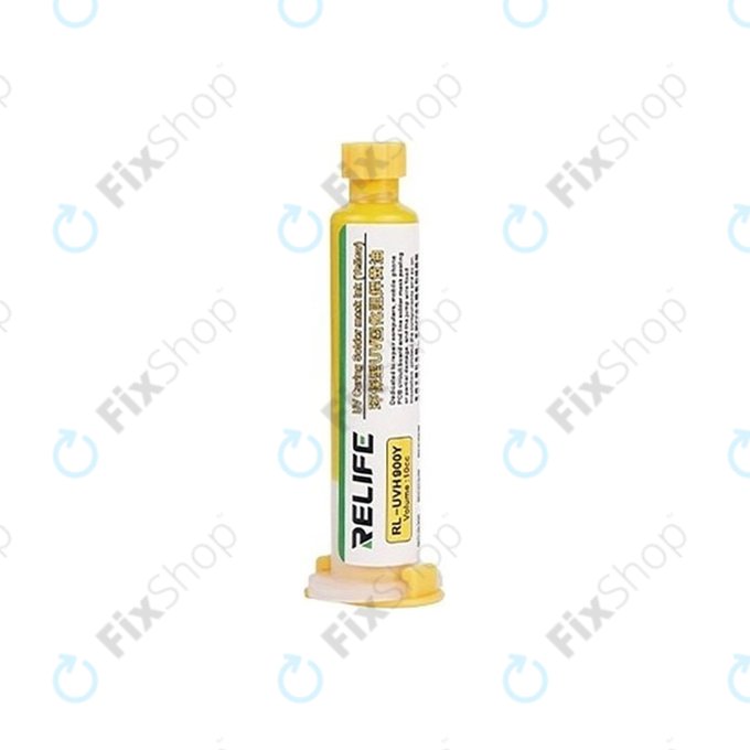 Relife RL-UVH900Y - UV Curable Solder Mask - 10ml (Yellow)