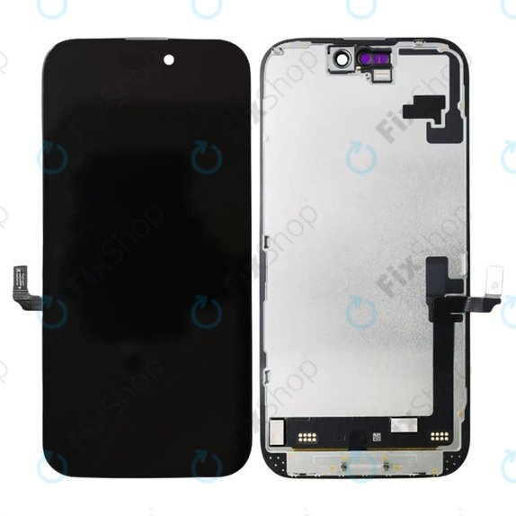 Display Soft OLED for iPhone 16, Touch Screen with Frame, FixPremium