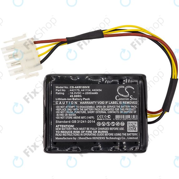 Battery for Al-Ko Robolinho 100, Al-Ko Robolinho 110, 2500mAh, Li-Ion, 18V, 440454, HQ
