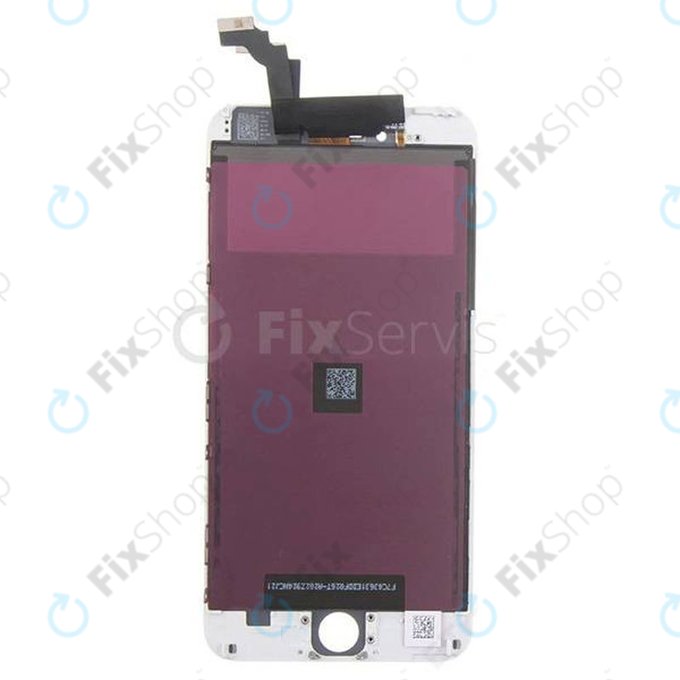 Display for iPhone 6 Plus, White, Touch Screen with Frame