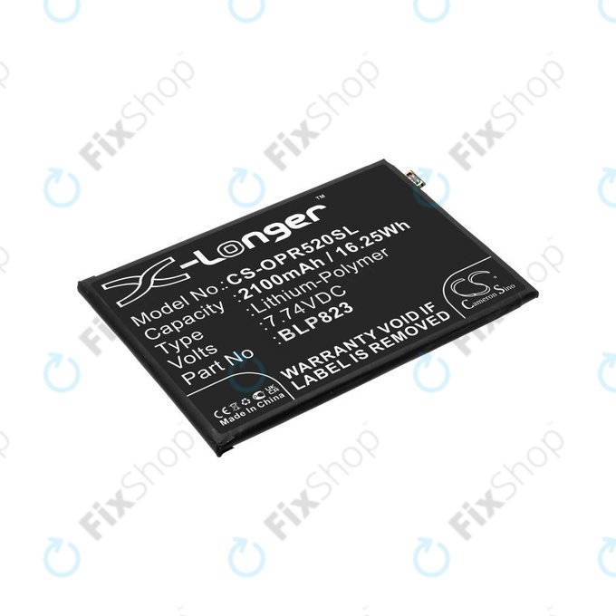 Battery for Oppo Reno 5 Pro, 2100mAh, Li-Pol, 7.74 V, BLP823, HQ