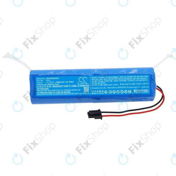 Battery for Eufy RoboVac X8 Hybrid, 6400mAh, Li-Ion, 14.4V, PA61, HQ