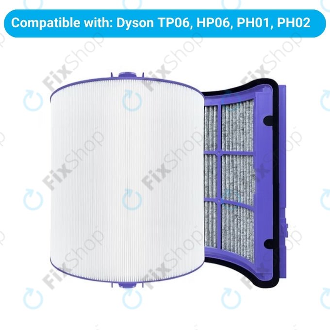 Dyson Purifier-series, Purifier humidifier-series, Hot and Cool Series 360° - HEPA filter (Activated carbon)