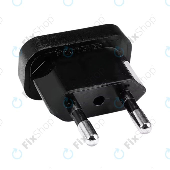 220V Power plug adapter US to EU (Black)