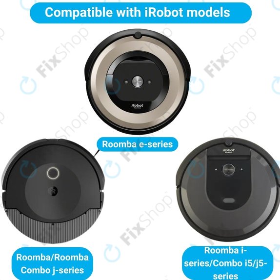 Replacement set for iRobot Roomba e-series, i-series, j-series (2 pairs of Main brushes, 4x Filter, 4x Side brush, 4x Dust bag)