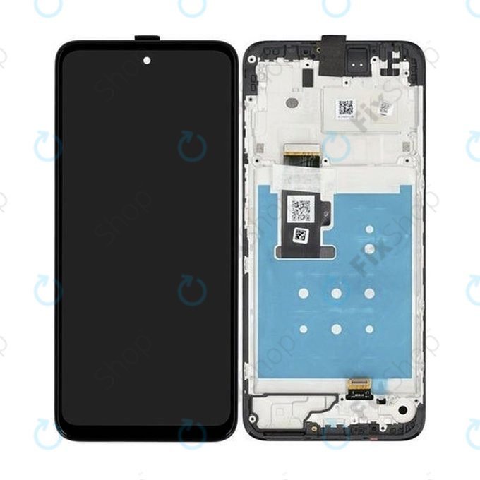 Motorola Moto G13 - LCD Display + Touch Screen + Frame (Matte Charcoal) - 5D68C22318 Genuine Service Pack